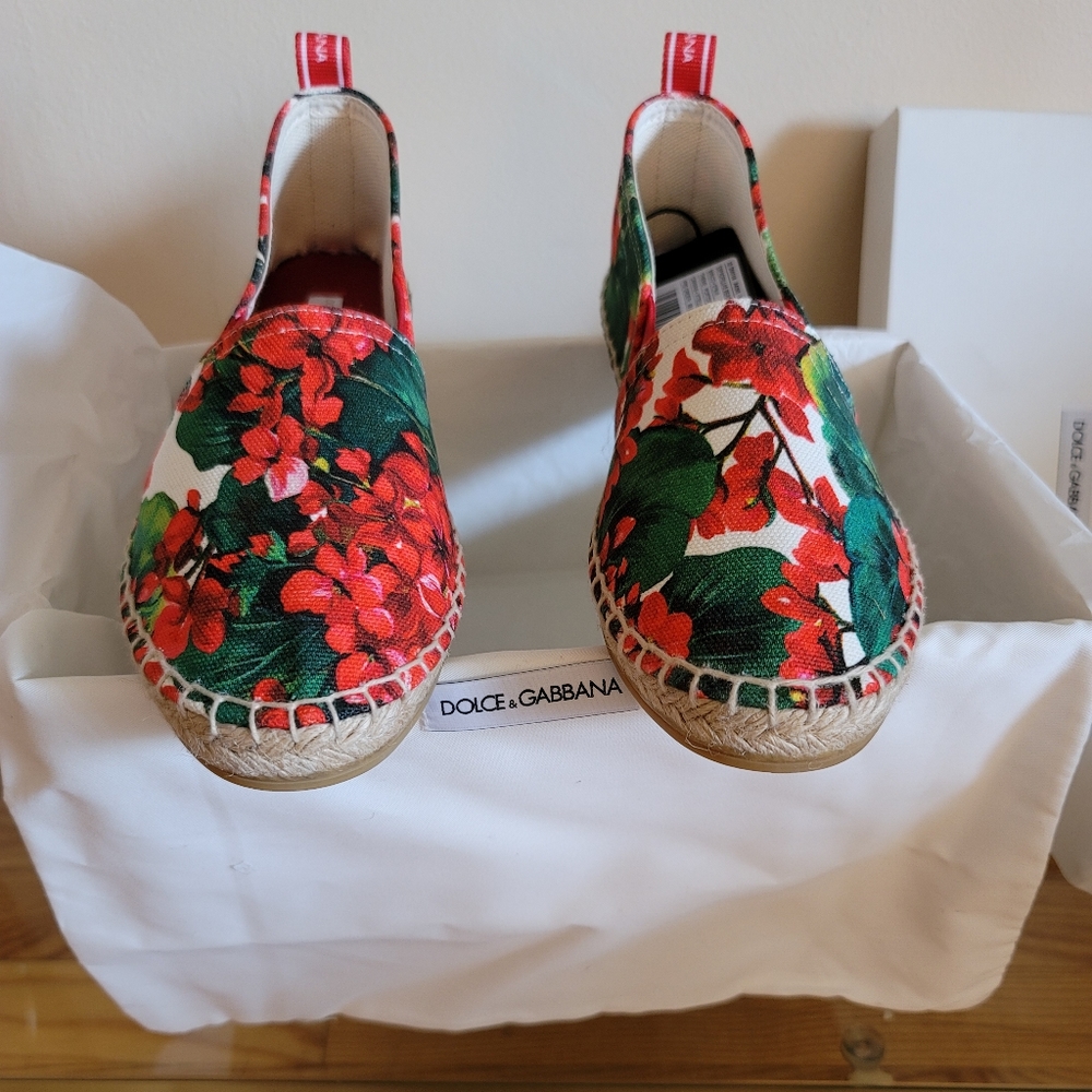 Dolce Gabbana espadrillas beachwear pelle